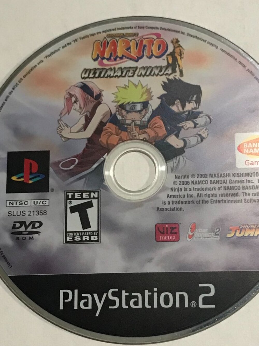 Naruto Ultimate Ninja (Sony PlayStation 2, 2002) PS2 Tested